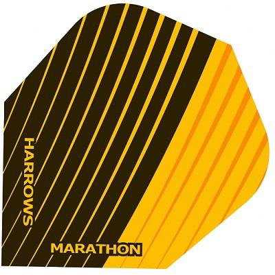 Harrows Marathon Black and Orange With Stripes Dart Flights