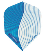 Harrows Marathon Blue and White Stripes Dart Flights