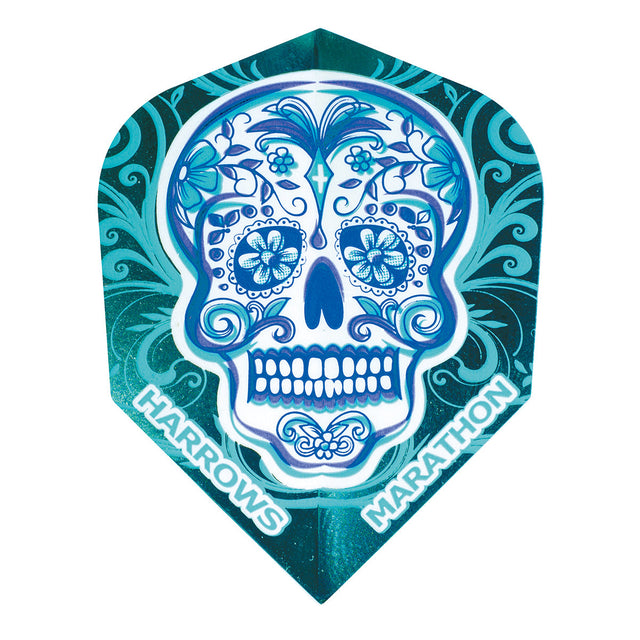 Marathon Candy Skull No6 Dart Flights by Harrows