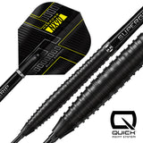 Harrows NX90 Tapered Black Edition Quick Point 90% Tungsten Steel Tip Darts - view 3