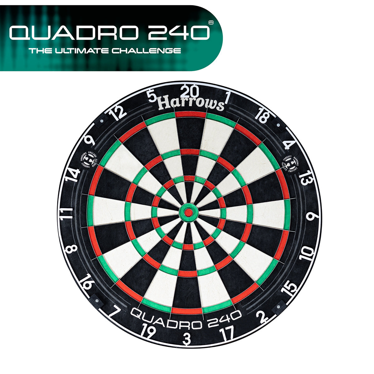 Quadro 240 Dartboard by Harrows - view 2