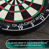 Quadro 240 Dartboard by Harrows - view 3