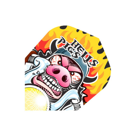 Harrows Quadro Hells Pig Dart Flights