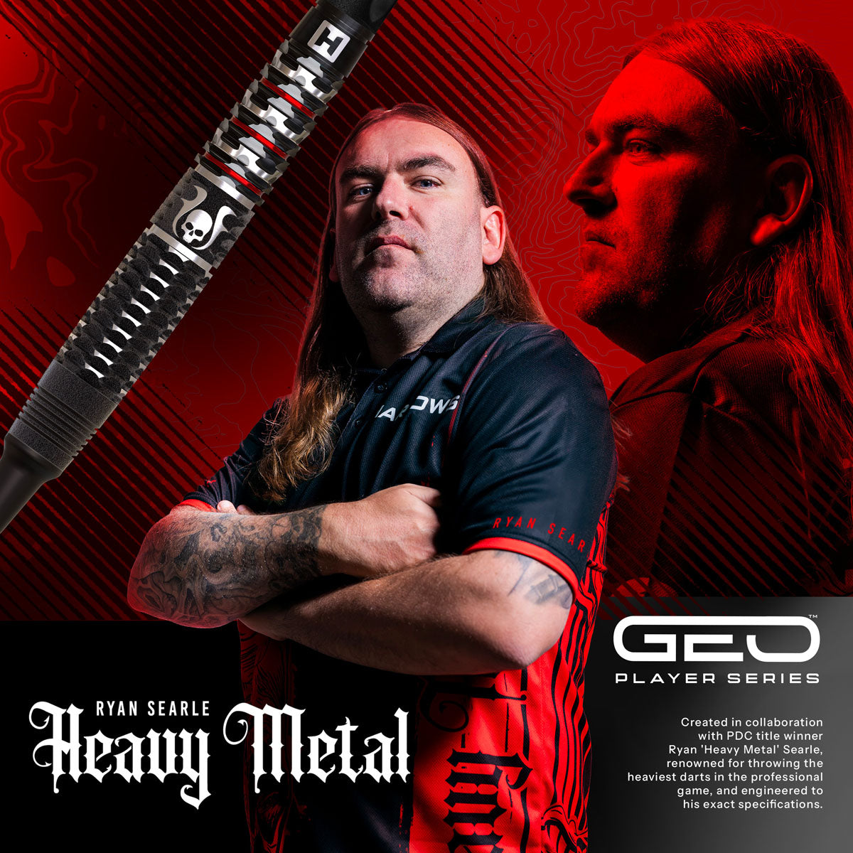 Harrow Ryan Searle Geo 90% Tungsten Soft Tip Darts