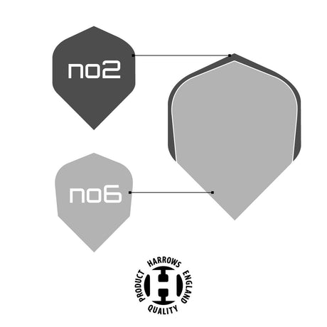 Silika Lumen No2 Standard Blue Dart Flights by Harrows - view 4