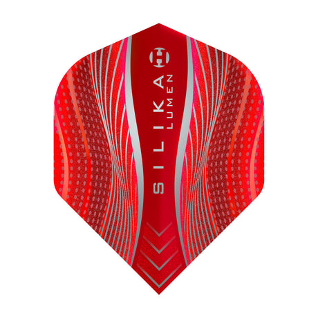 Silika Lumen No2 Standard Red Dart Flights by Harrows