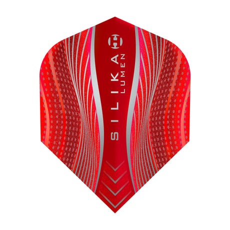 Silika Lumen No6 Standard Red Dart Flights by Harrows