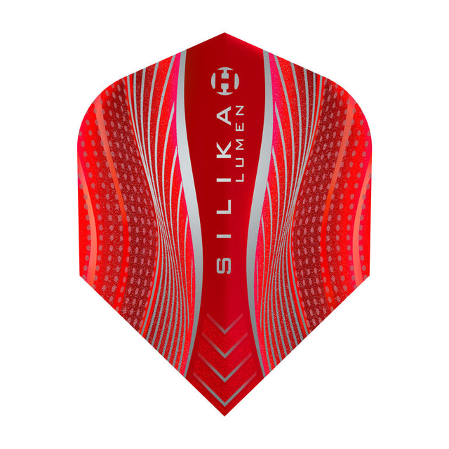 Silika Lumen No6 Standard Red Dart Flights by Harrows