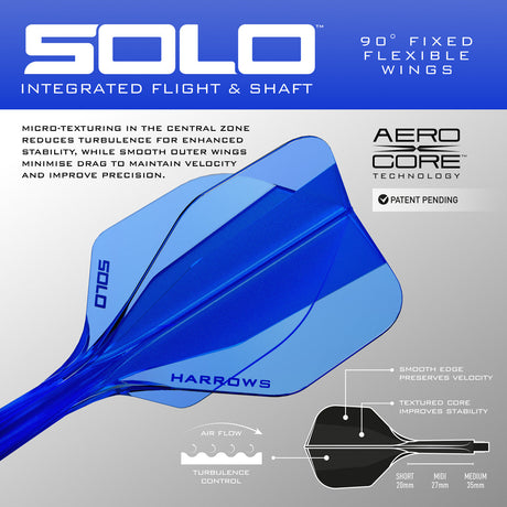 Harrows Solo No6 Integrated Flights & Shafts - view 9