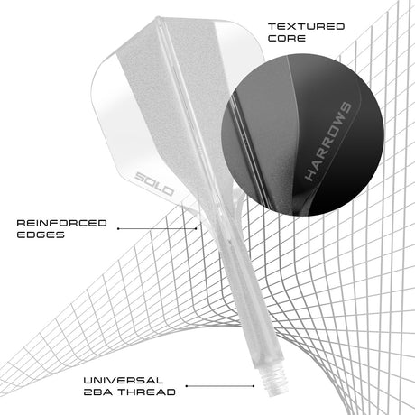 Harrows Solo No6 Integrated Flights & Shafts - view 15