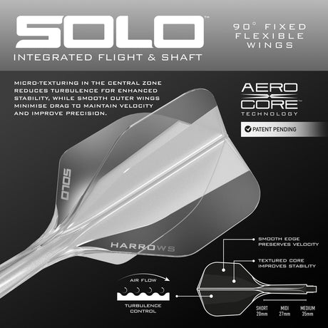 Harrows Solo No6 Integrated Flights & Shafts - view 14