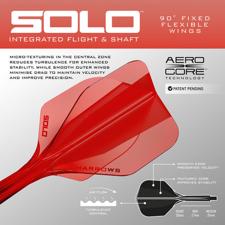 Harrows Solo No6 Integrated Flights & Shafts - view 19