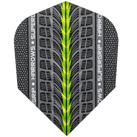 Harrows Supergrip Green Dart Flights