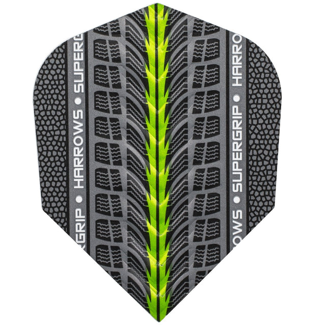 Harrows Supergrip Green Dart Flights