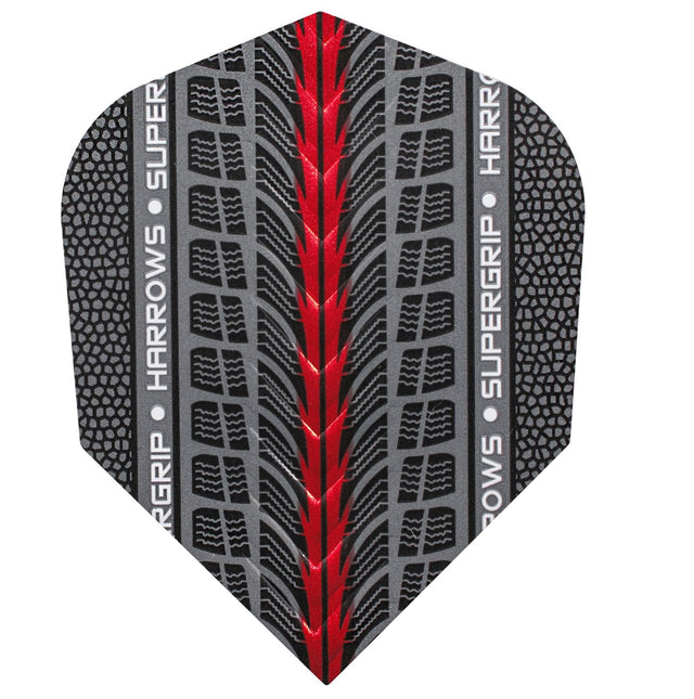 Harrows Supergrip Red Dart Flights