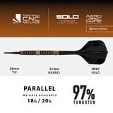 Harrows Wolfram Trinity 97% Tungsten Soft Tip Darts - view 3