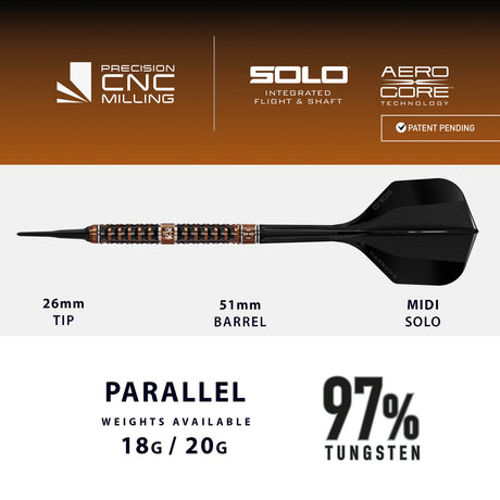 Harrows Wolfram Trinity 97% Tungsten Soft Tip Darts - view 3