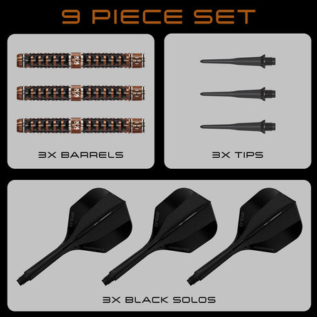 Harrows Wolfram Trinity 97% Tungsten Soft Tip Darts - view 5