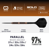 Harrows Wolfram Trinity 97% Tungsten QP Steel Tip Darts - view 4