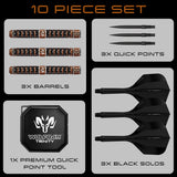 Harrows Wolfram Trinity 97% Tungsten QP Steel Tip Darts - view 7