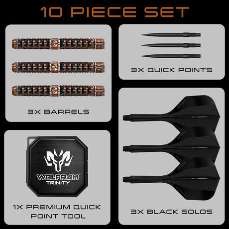 Harrows Wolfram Trinity 97% Tungsten QP Steel Tip Darts - view 7