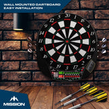 Mission G220 Electronic Dartboard - Professional Soft Tip - upto 16 players - 28 Games - inc 4 Sets of Darts - view 8
