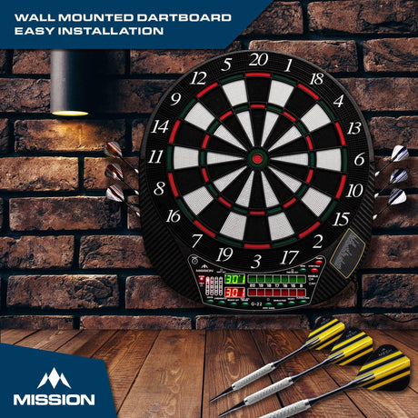Mission G220 Electronic Dartboard - Professional Soft Tip - upto 16 players - 28 Games - inc 4 Sets of Darts - view 8