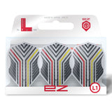 L-Style Arno Merk EZ Dart Flights Clear White L1 Standard