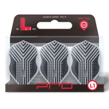 L-Style Arno Merk PRO Dart Flights Clear White L1 Standard
