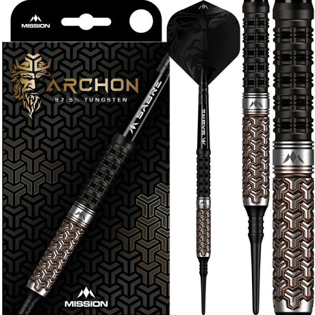Mission Archon Darts - Soft Tip - 97.5% - Black & Bronze PVD - view 6