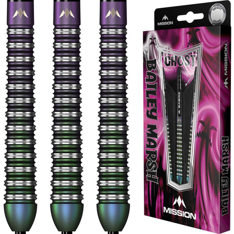*Mission Bailey Marsh Darts - Steel Tip - 90% - Coral PVD Coating - Ghost - view 3