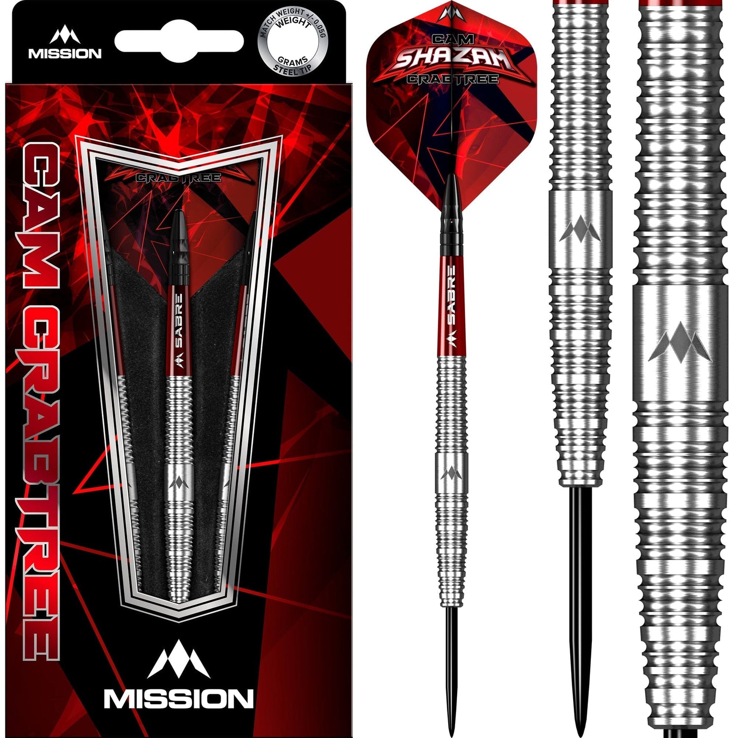 Mission Cam Crabtree Darts - Steel Tip - 95% - Natural - view 5