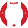 Mission Dartboard Surround - Canada Design - Flag Colours - Maple Leaf