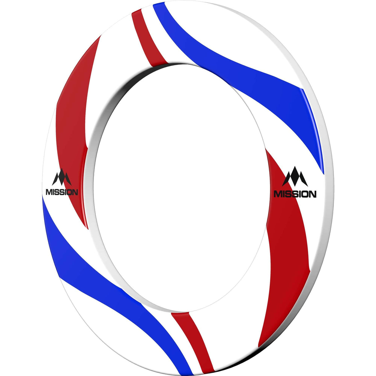 Mission Dartboard Surround - Nederland Design - White - Swirls - view 2