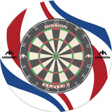 Mission Dartboard Surround - Nederland Design - White - Swirls - view 3