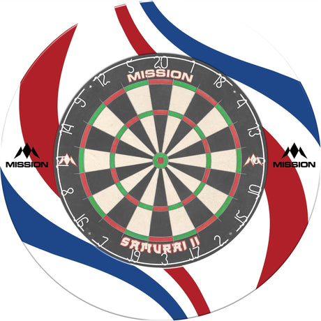 Mission Dartboard Surround - Nederland Design - White - Swirls - view 3