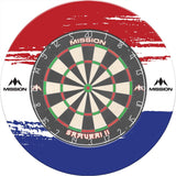 Mission Dartboard Surround - Nederland Design - White - Brush Stroke - view 3