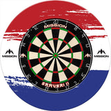 Mission Dartboard Surround - Nederland Design - White - Brush Stroke - view 4