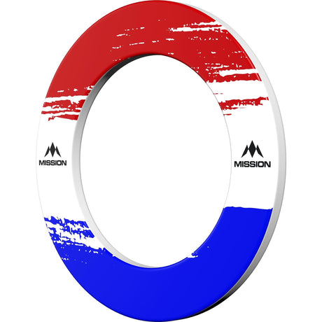 Mission Dartboard Surround - Nederland Design - White - Brush Stroke - view 2