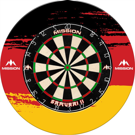 Mission Dartboard Surround - Deutschland Design - Black - Brush Stroke - view 4