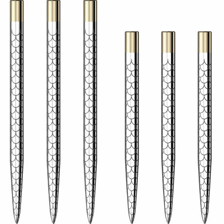 Mission Laser Plus - Steel Tip - Lasered Spare Points - Fan Mosaic - Silver