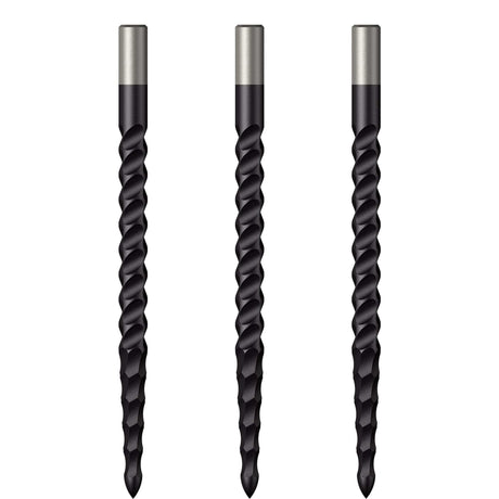 *Mission Lunar CS Dart Points - Spare Points - Rough Cut - Black - view 3