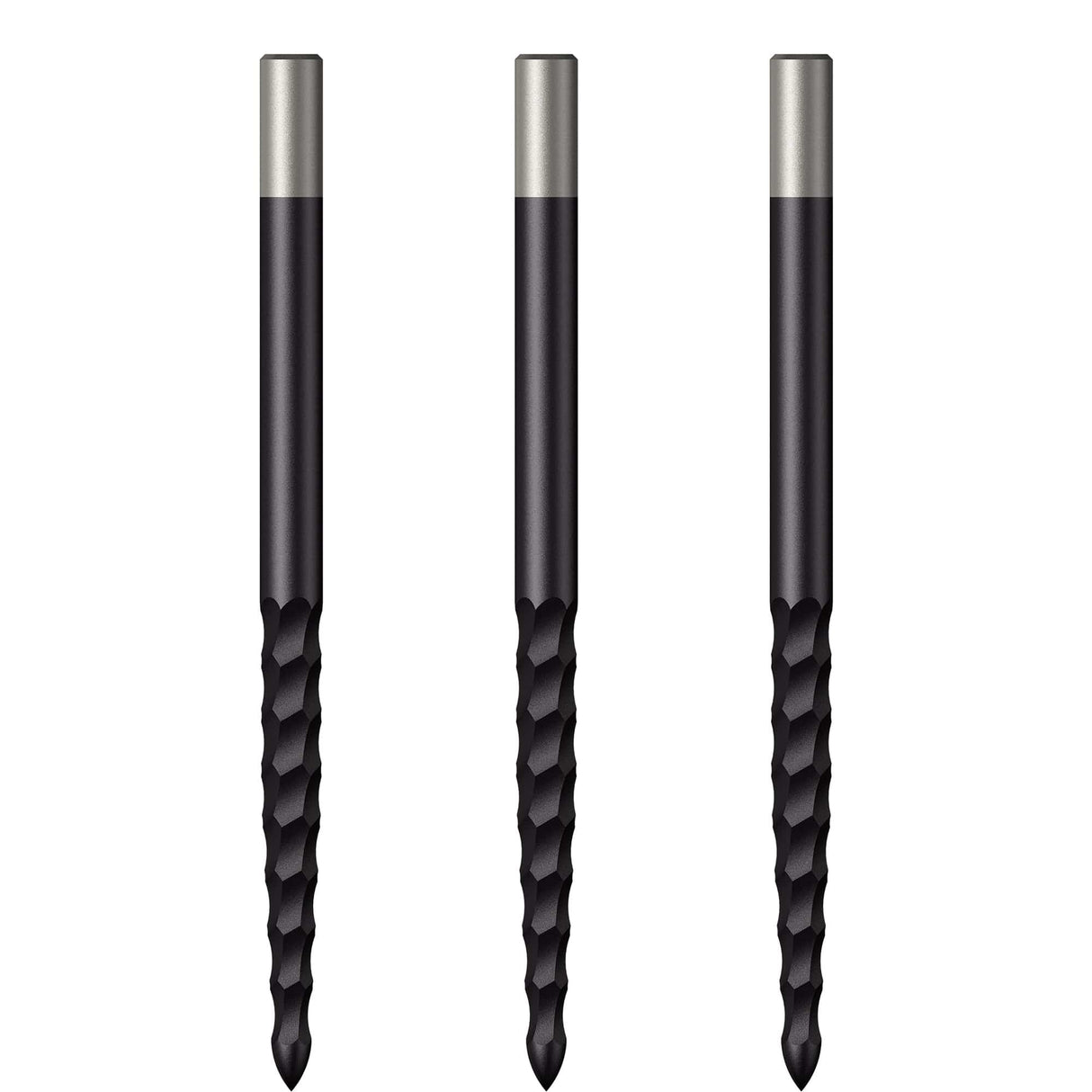 *Mission Lunar FS Dart Points - Spare Points - Rough Cut - Black - view 3