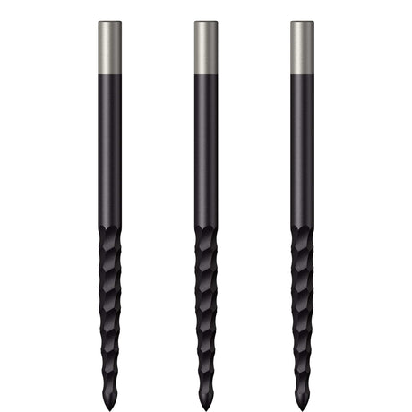 *Mission Lunar FS Dart Points - Spare Points - Rough Cut - Black - view 3