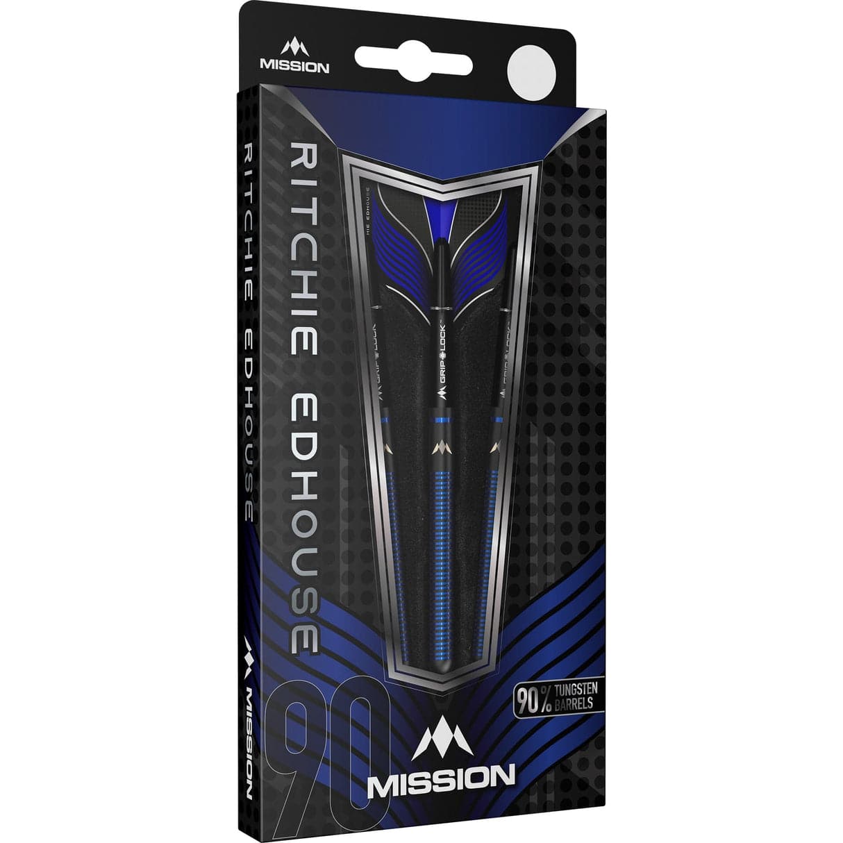 Mission Ritchie Edhouse Darts - Steel Tip - 90% - Madhouse - Black Titanium - The Darts Shop