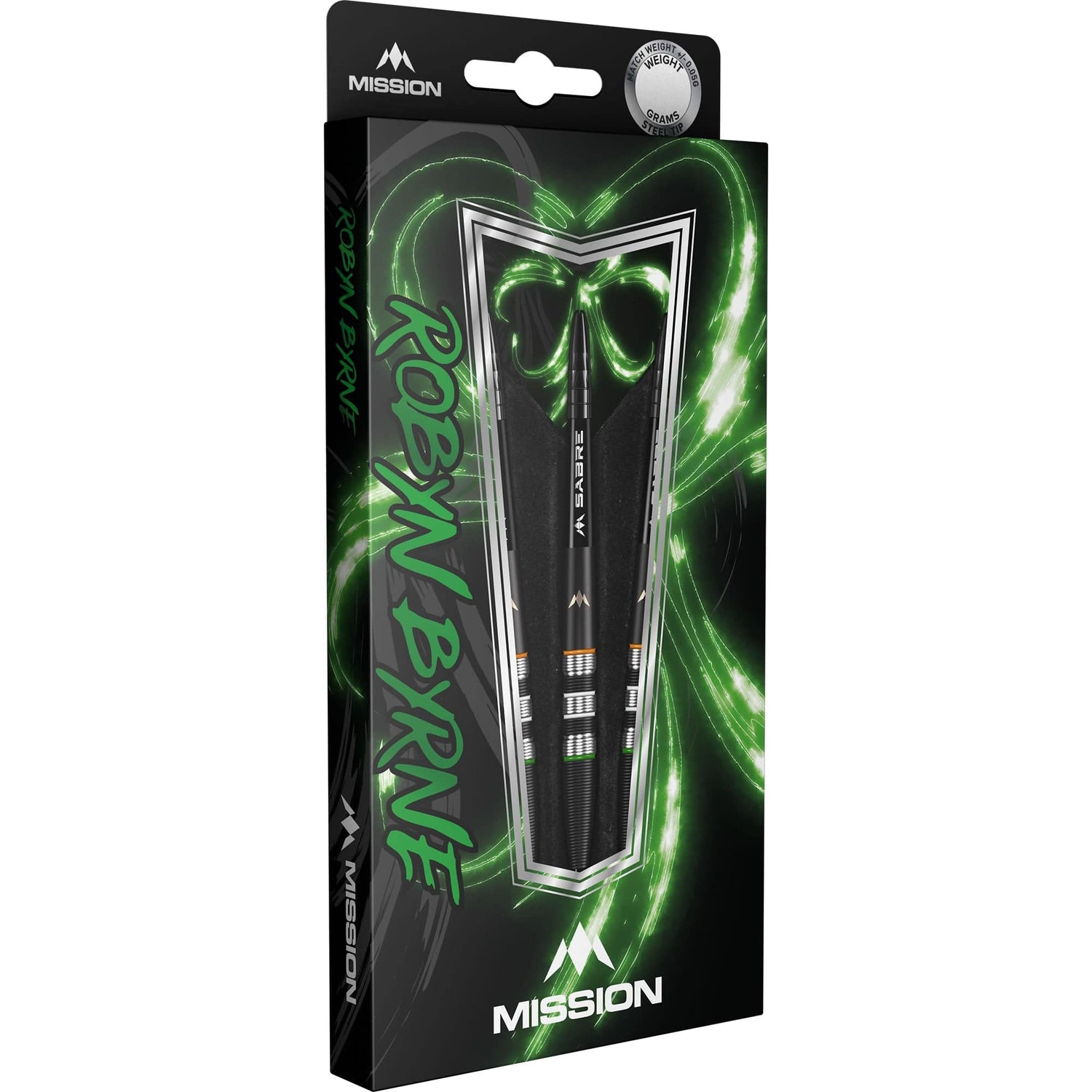 Mission Robyn Byrne Darts - Steel Tip - 90% - Black Titanium - view 6