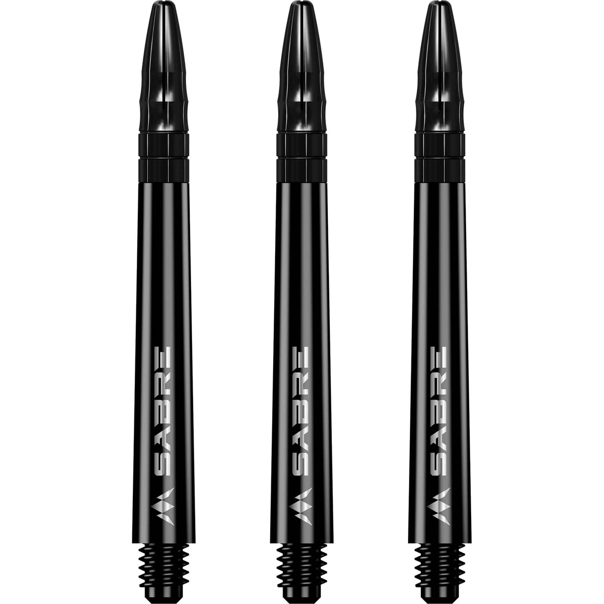 Mission Sabre Shafts - Polycarbonate Dart Stems - Black - Black Top - view 2