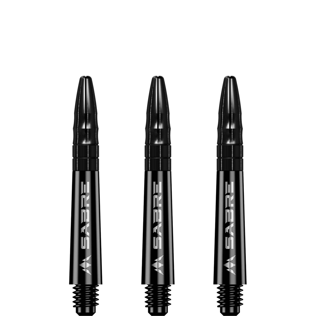 Mission Sabre Shafts - Polycarbonate Dart Stems - Black - Black Top - view 5