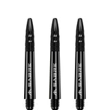 Mission Sabre Shafts - Polycarbonate Dart Stems - Black - Black Top - view 4