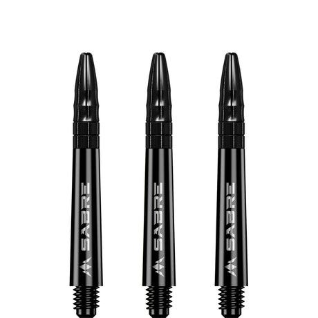 Mission Sabre Shafts - Polycarbonate Dart Stems - Black - Black Top - view 4